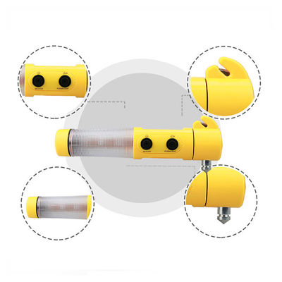 Acidente rodoviário 4 em 1 Lâmpada LED de emergência Mini Safety Hammer para veículos