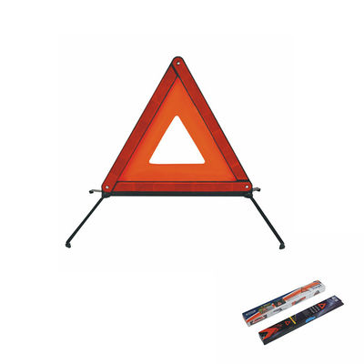 Aviso de triângulo refletor vermelho de alta visibilidade para situações de emergência