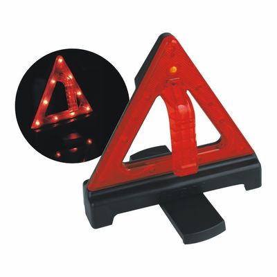 Triângulo de aviso de segurança rodoviária flashing LED fácil de manusear e montar para emergência do carro