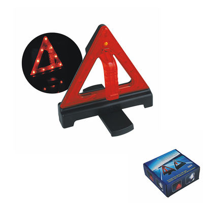 Triângulo de aviso de segurança rodoviária flashing LED fácil de manusear e montar para emergência do carro