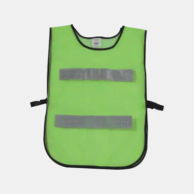 Colete de emergência amarelo com bolsos e apito